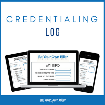 credentialing log