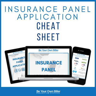insurance panel application cheat sheet