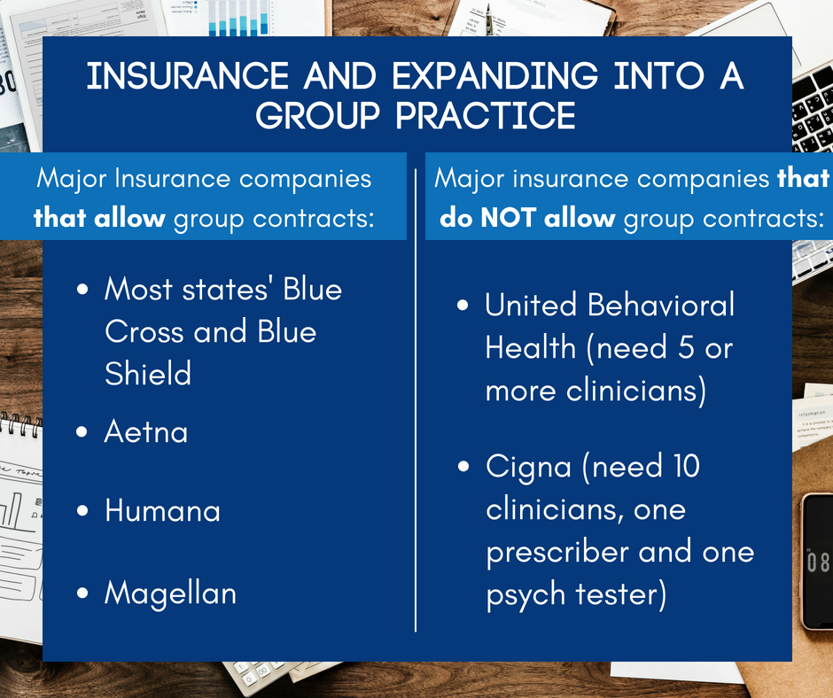 Insurance and Expanding into a Group Practice